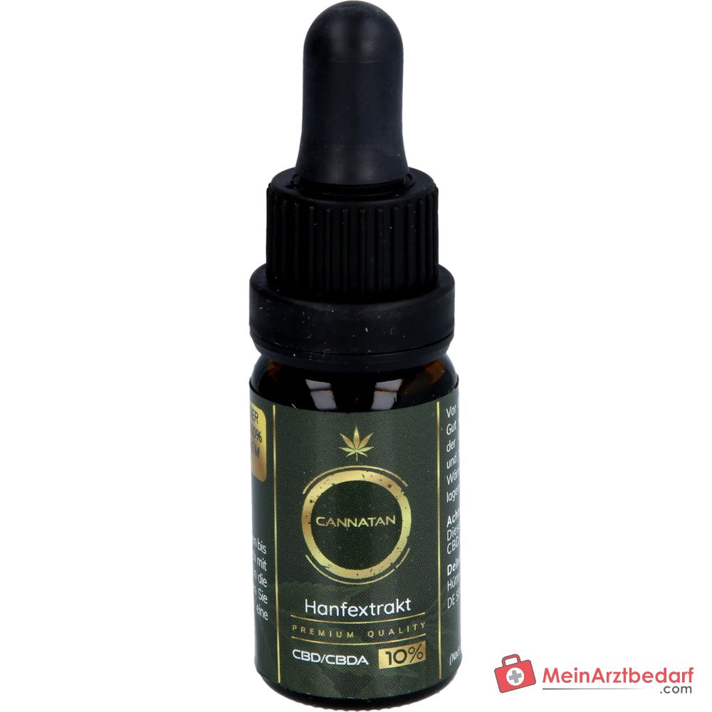 CANNATAN Hanfextrakt CBD 10% Mundöl Tropfflasche