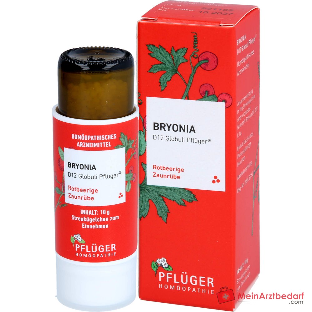 Pflüger Bryonia D12 globuli Bryonia dil. D12 Dosatore