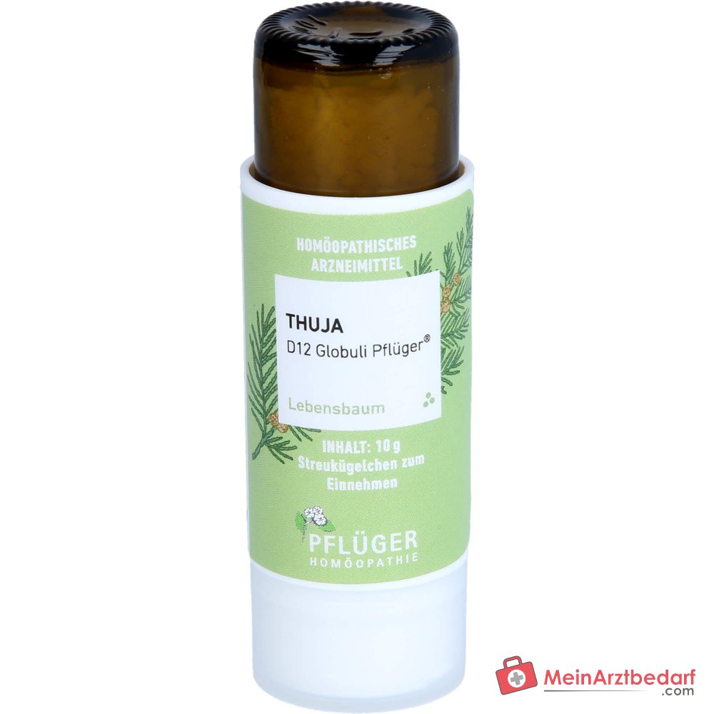 Pflüger Thuja D12 Globuli 10 g mit Dosierspender