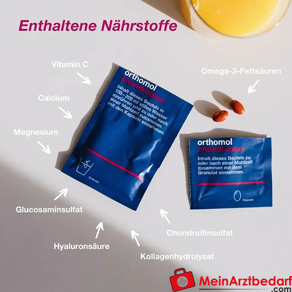 Orthomol chondroplus - Nährstoffe für Knorpel und Knochen - Granulat/Kapseln, 30 St..