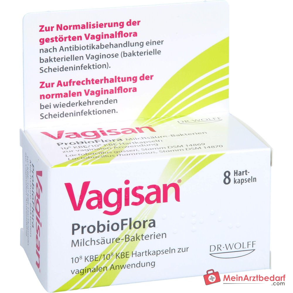 Vagisan ProbioFlora Milchsäure-Bakterien Hartkapseln, 8 St..