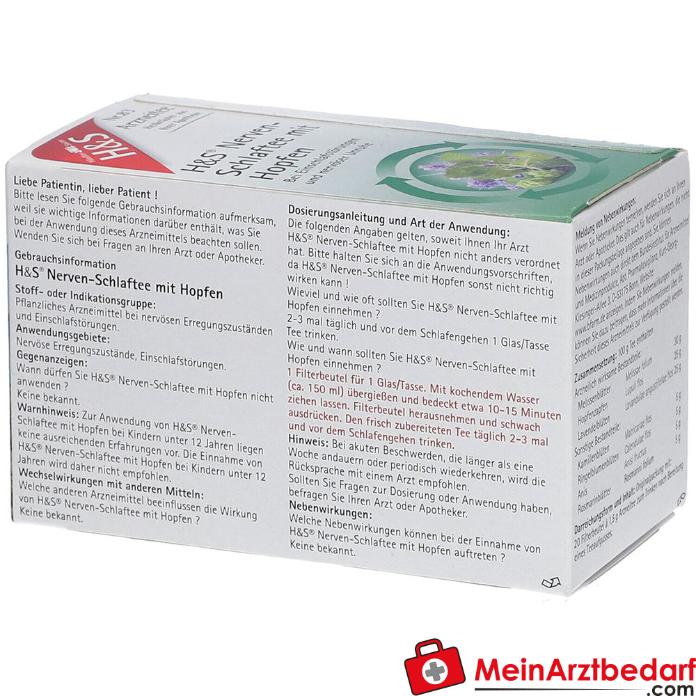 H&S® Nerven-Schlaftee mit Hopfen.