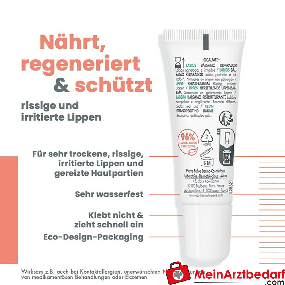 Eau Thermale Avène Cicalfate+ LIPPEN Repair-Balsam, 10ml.