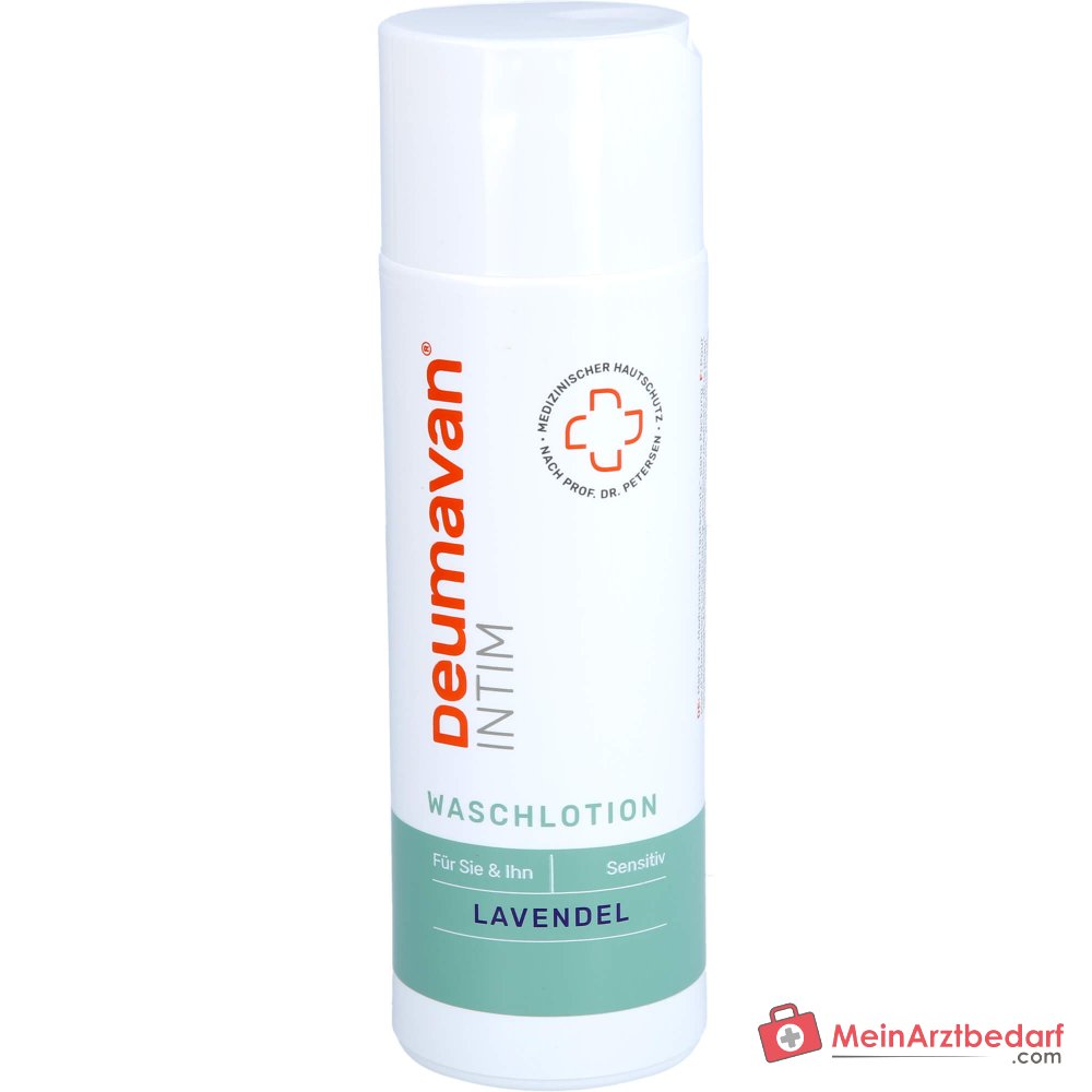 Deumavan Intim Waschlotion Lavendel mit Vitamin E / Milchsaeure Lotion, 200 ml.