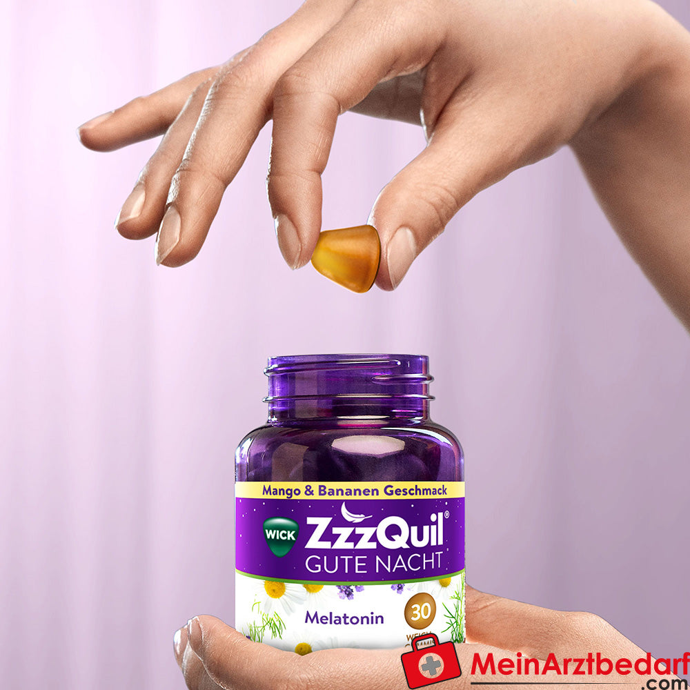 WICK ZzzQuil Gute Nacht mit Melatonin Mango-Banane.