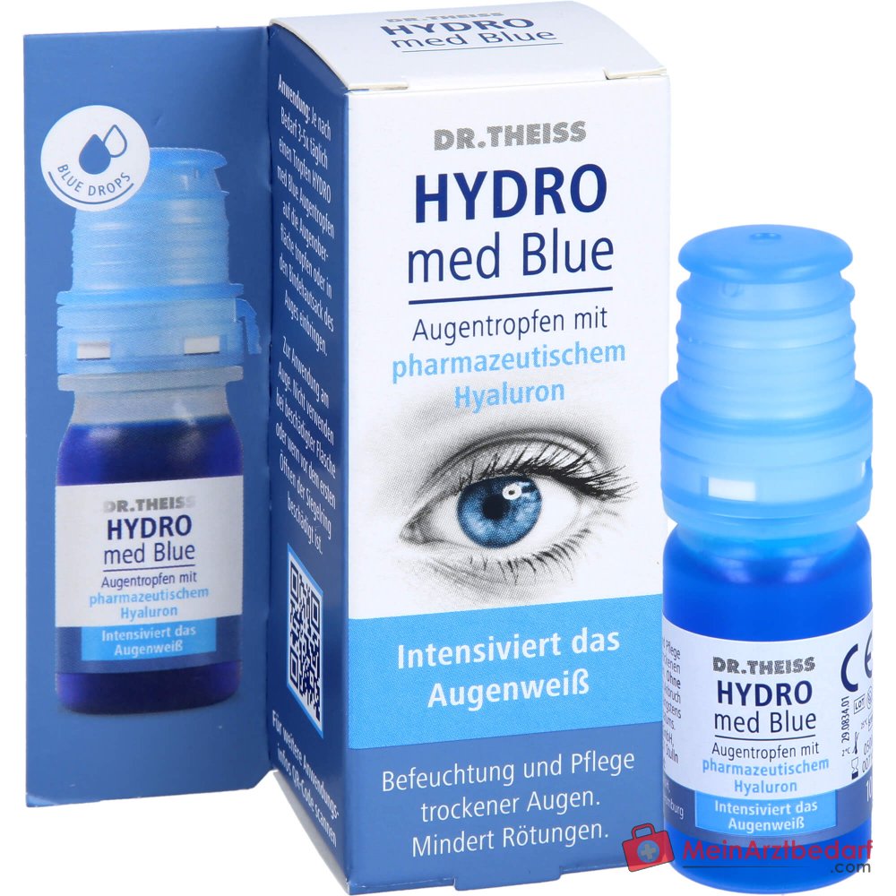 Dr. Theiss Hydro med Blue Natriumhyaluronat / Patentblau V Augentropfen, 10 ml.