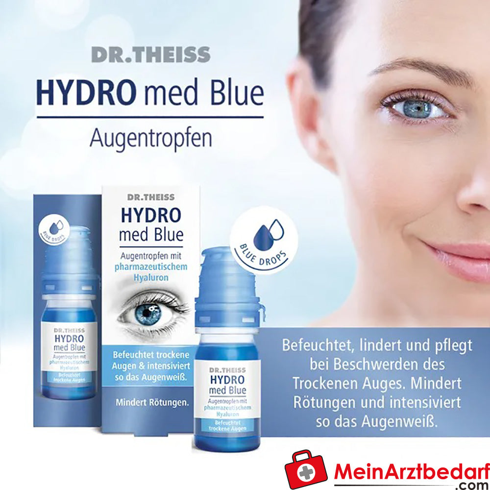 Dr. Theiss Hydro med Blue Augentropfen, 10ml.