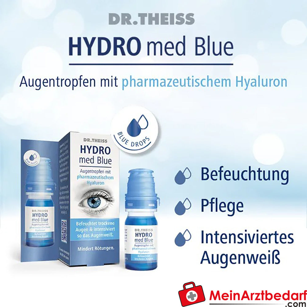 Dr. Theiss Hydro med Blue Augentropfen, 10ml.