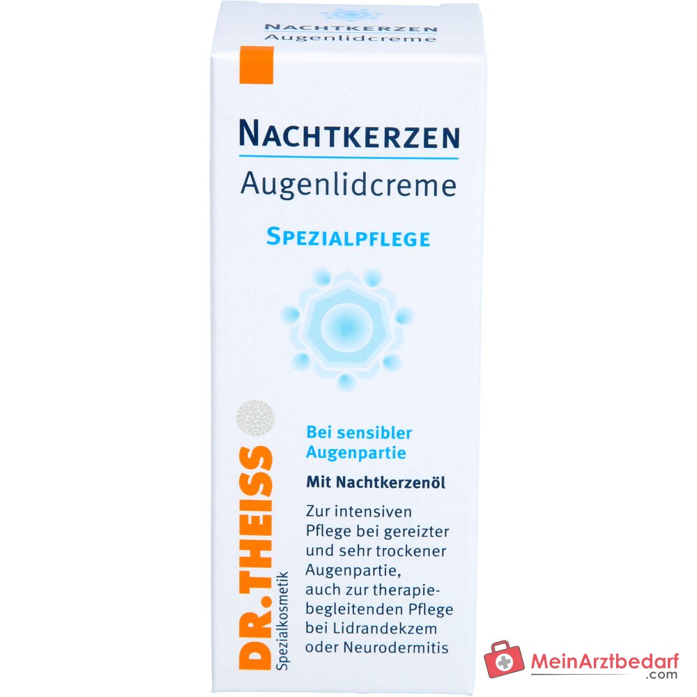 Dr. Theiss Nachtkerzen Augenlidcreme mit Nachtkerzenöl / Panthenol / Glycerin Augencreme, 15 ml.