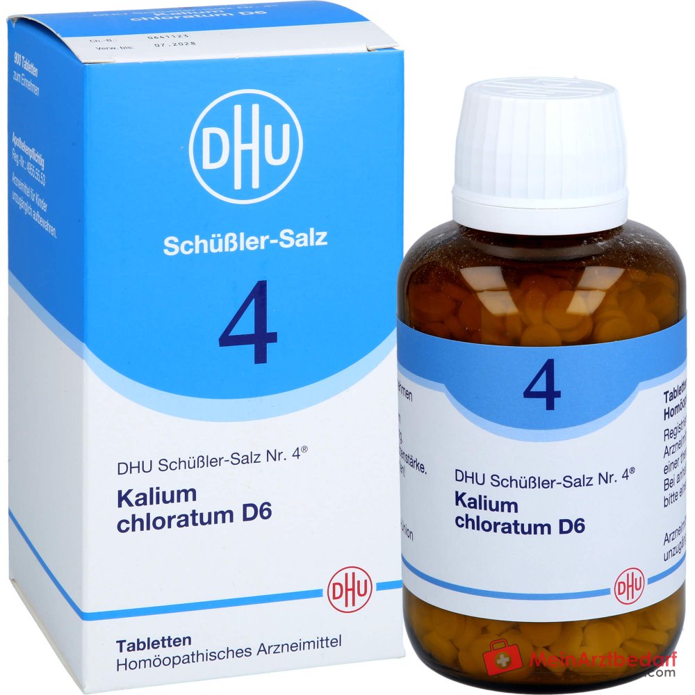 DHU Biochemie 4 Kalium Chloratum D6 Tabletten, 200 st.