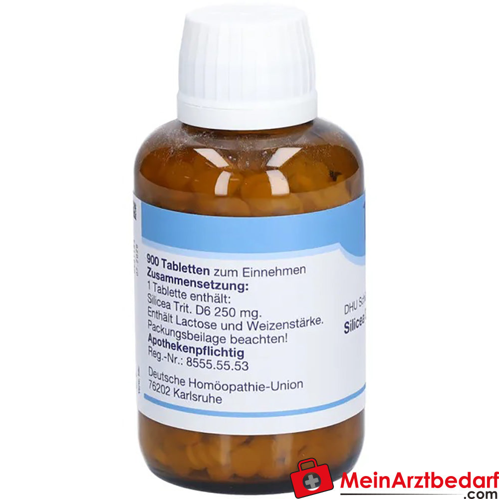 DHU Schuessler sal nº 11 Silicea D6 250 mg comprimidos 80 unidades