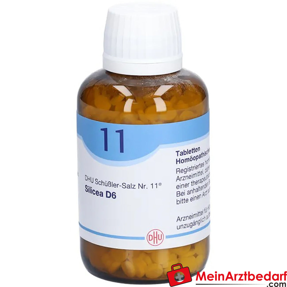 DHU Schuessler sal nº 11 Silicea D6 250 mg comprimidos 80 unidades