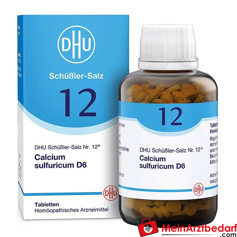 DHU Schuessler Sale n. 12 Calcium sulphuricum D6 Compresse 100 pezzi