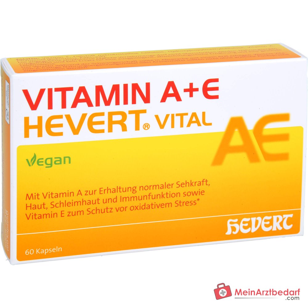 Hevert Vitamin A+E Vital Kapseln, 60 St.