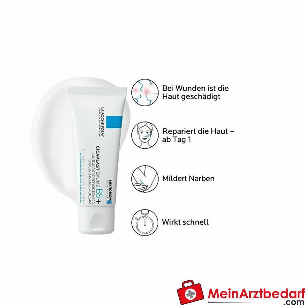 La Roche Posay Cicaplast Baume B5+|Reparierende Creme für geschädigte und irritierte Haut, 40ml.