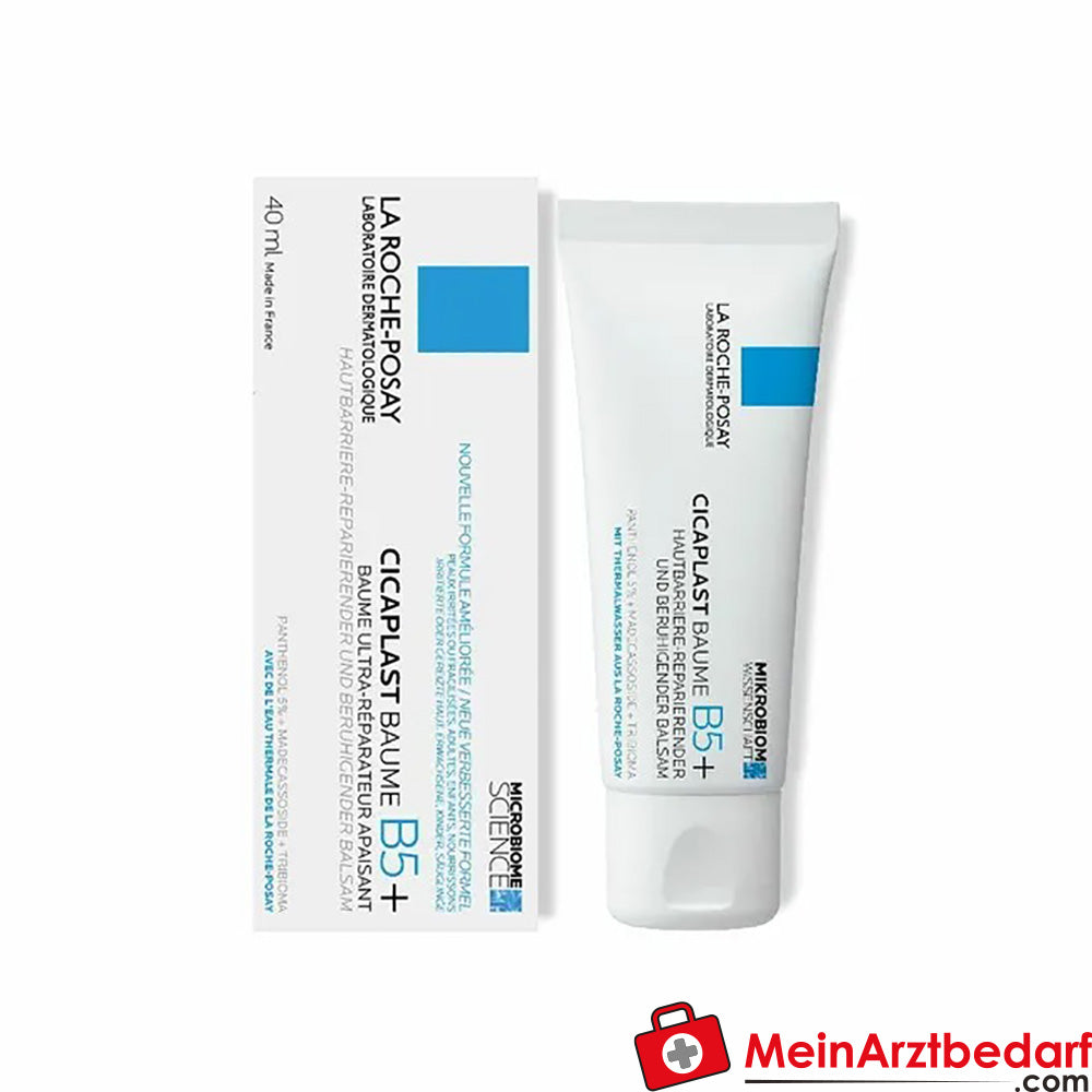 La Roche Posay Cicaplast Baume B5+|Reparierende Creme für geschädigte und irritierte Haut, 40ml.