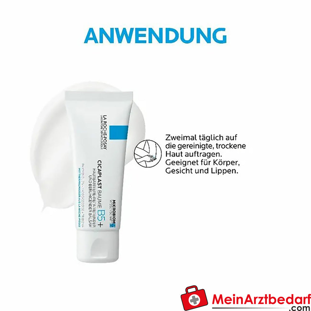 La Roche Posay Cicaplast Baume B5+|Reparierende Creme für geschädigte und irritierte Haut, 40ml.