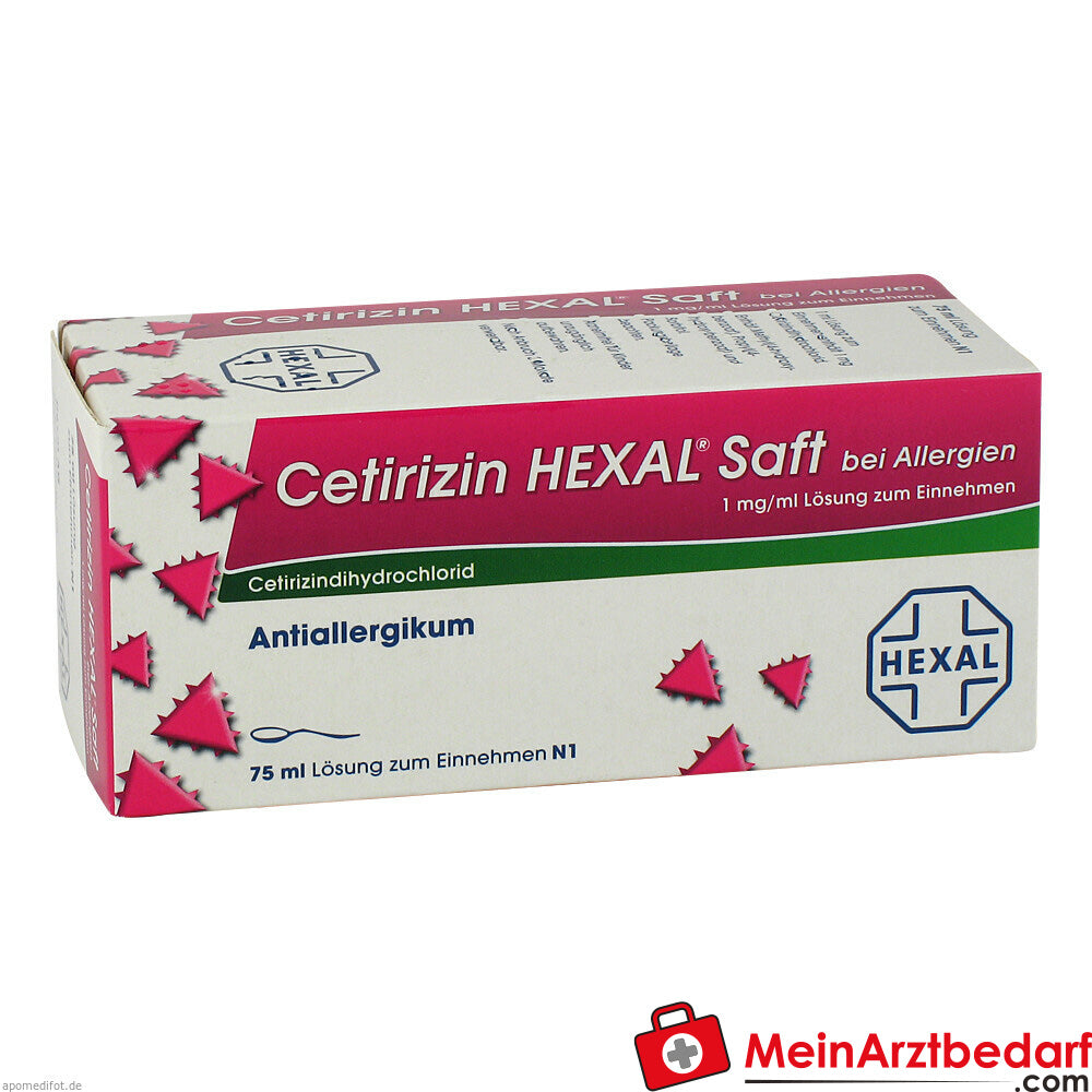 Cetirizin HEXAL Saft bei Allergien 1 mg/ml.