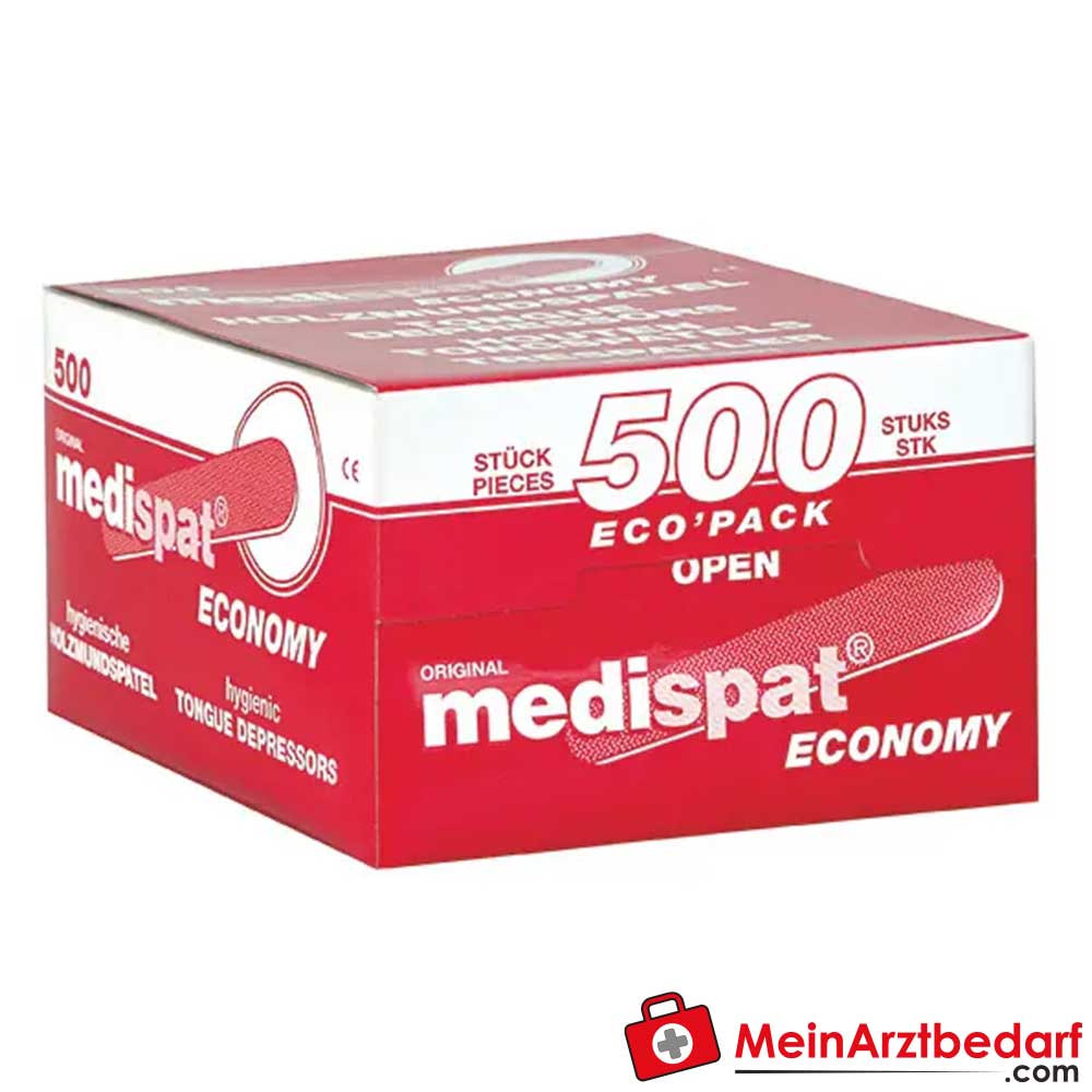 Medispat Holzmundspatel Ecopack, 500 Stück.