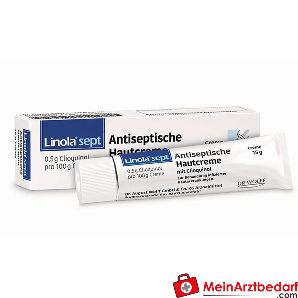 Linola sept Antiseptische Hautcreme mit Clioquinol.