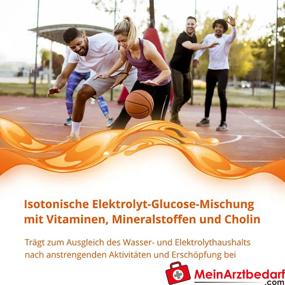 Elotrans® reload – Veganes Trinkpulver – Isotonische Elektrolyt-Glucose-Mischung, 15x7,57g.