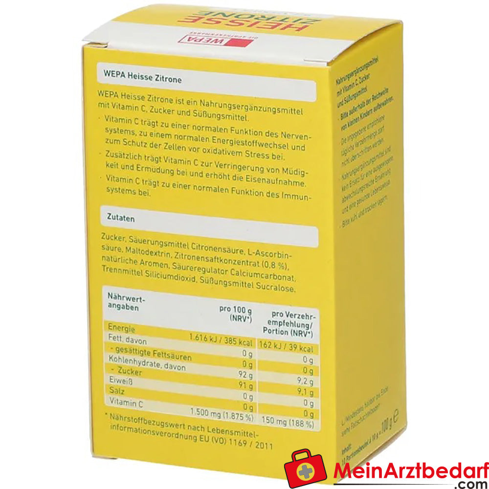WEPA HEISSE ZITRONE, 100g.
