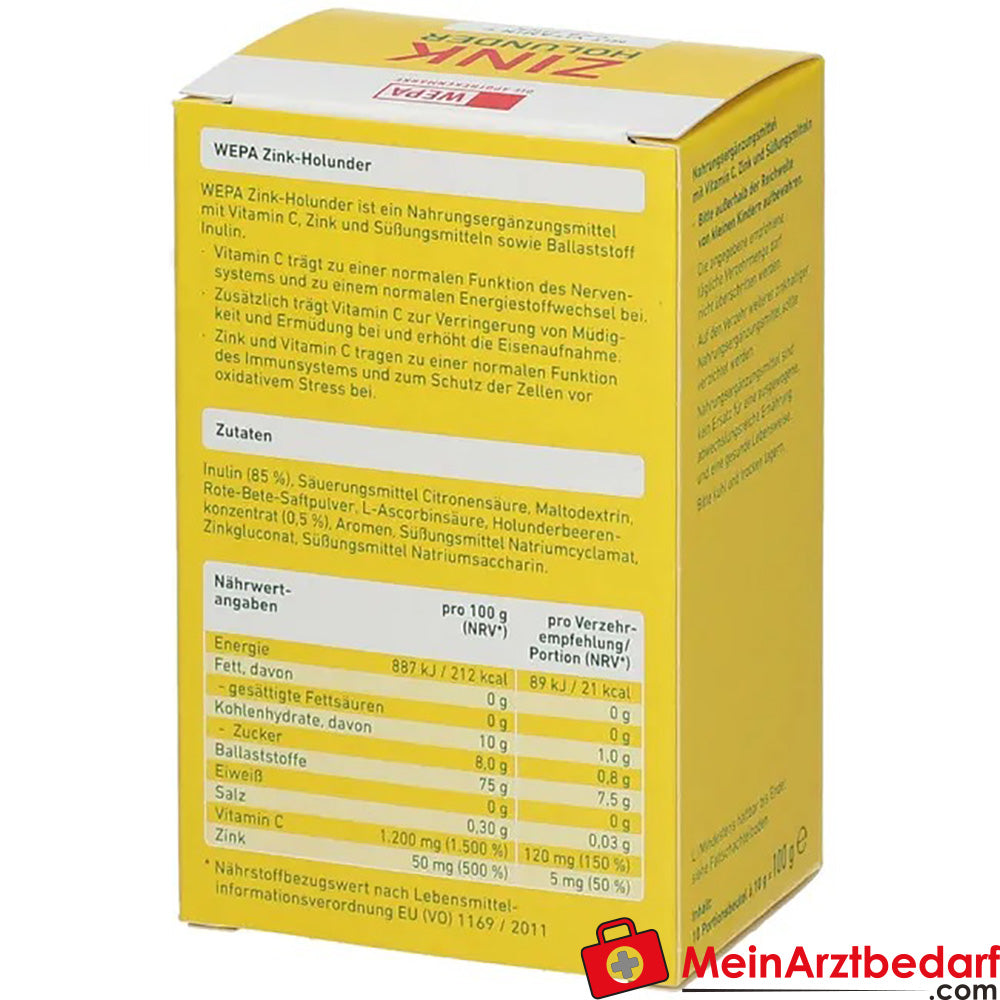 WEPA Zink Holunder, 100g.