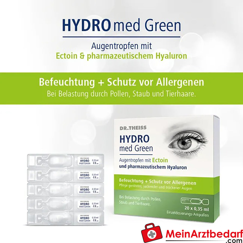 DR. THEISS Hydro med Green Augentropfen, 7ml.