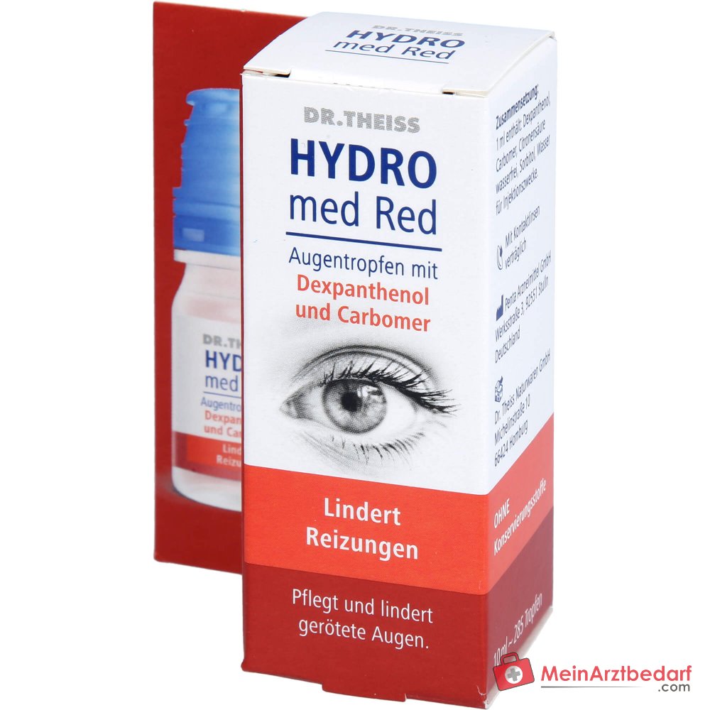 Dr. Theiss Hydro med Red Dexpanthenol / Carbomer Augentropfen, 10 ml.