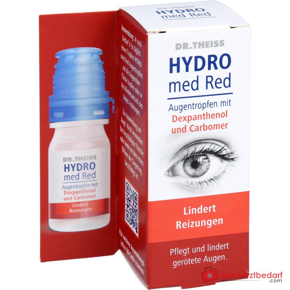 Dr. Theiss Hydro med Red Dexpanthenol / Carbomer Augentropfen, 10 ml.