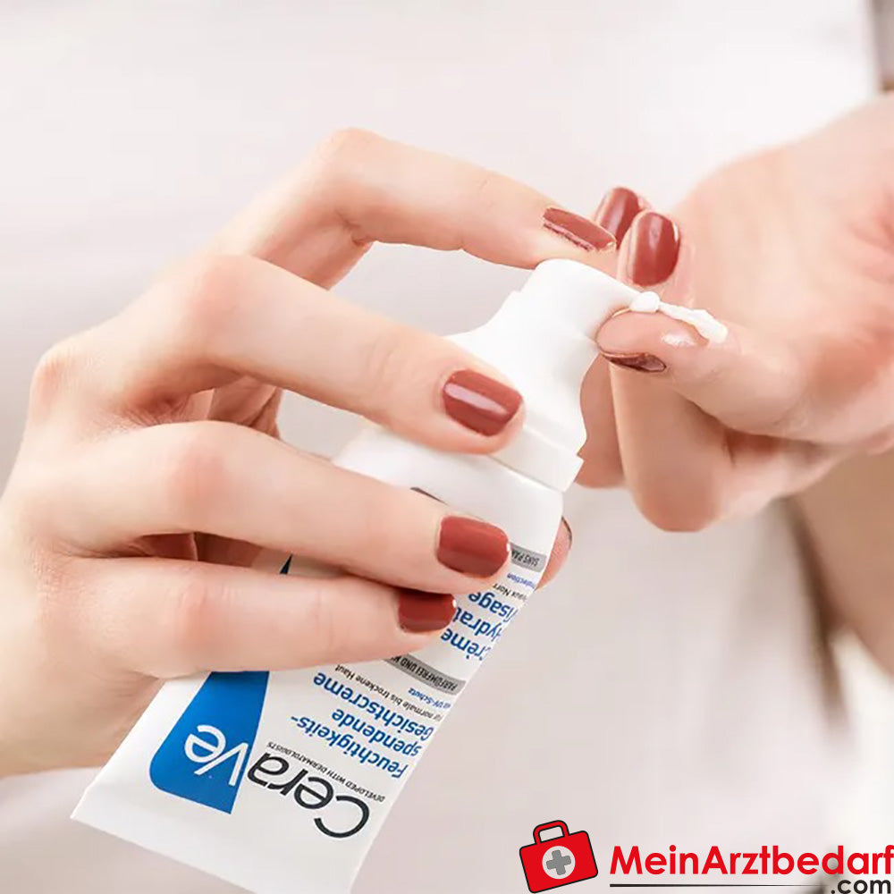 CeraVe Feuchtigkeitsspendende Gesichtscreme mit LSF 30 – für normale bis trockene Haut, 52ml.
