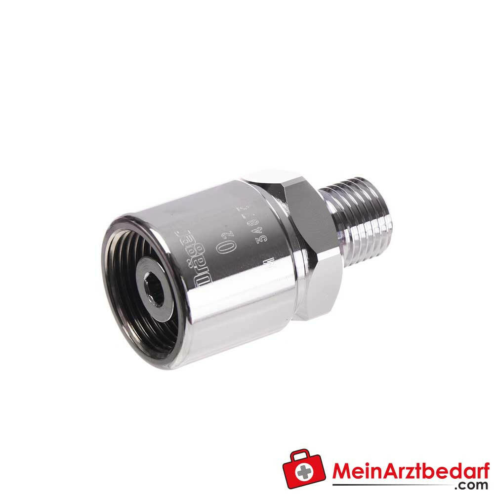 Dräger Adapter DISS-NIST für O2, AIR, VAC oder N2O.