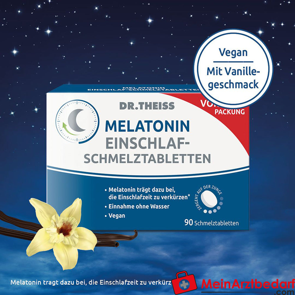 DR. THEISS Melatonin Einschlaf-Schmelztabletten.