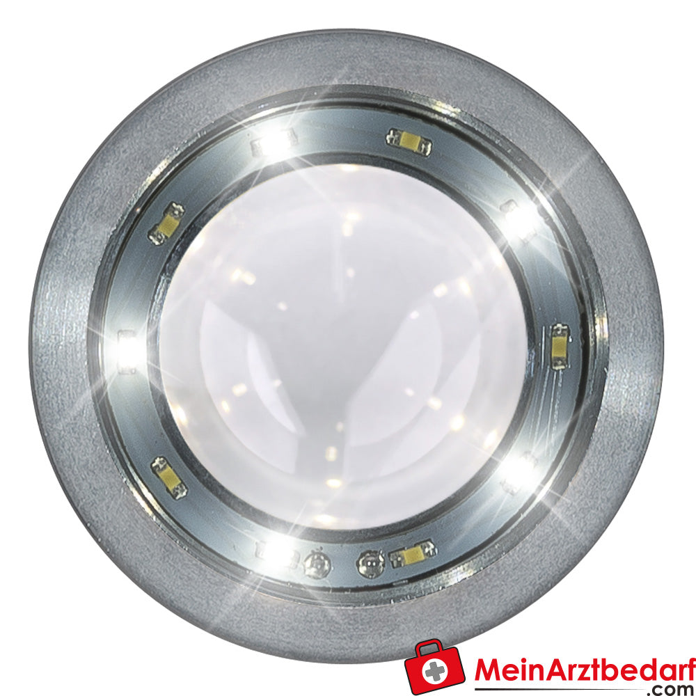 LUXAMED LuxaScope Dermatoskop CCT LED 2.5 V, Kontaktscheibe MIT Skalierung.