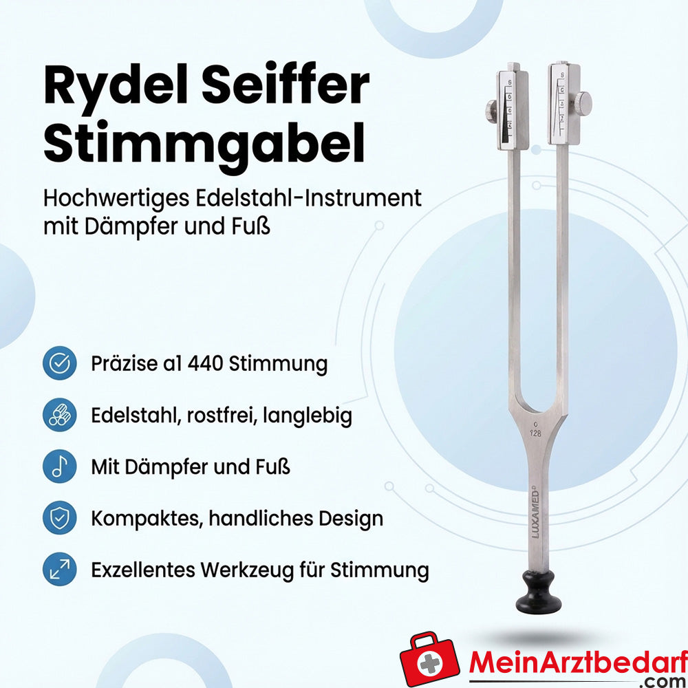 LUXEMED stemvork volgens Rydel Seiffer met demper en basis c64/c128