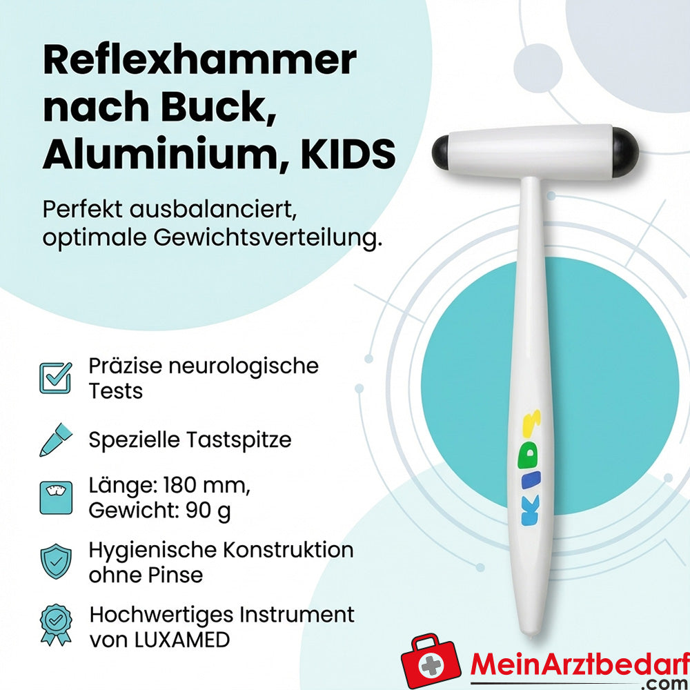 Martello reflex LUXAMED secondo Buck, alluminio, KIDS