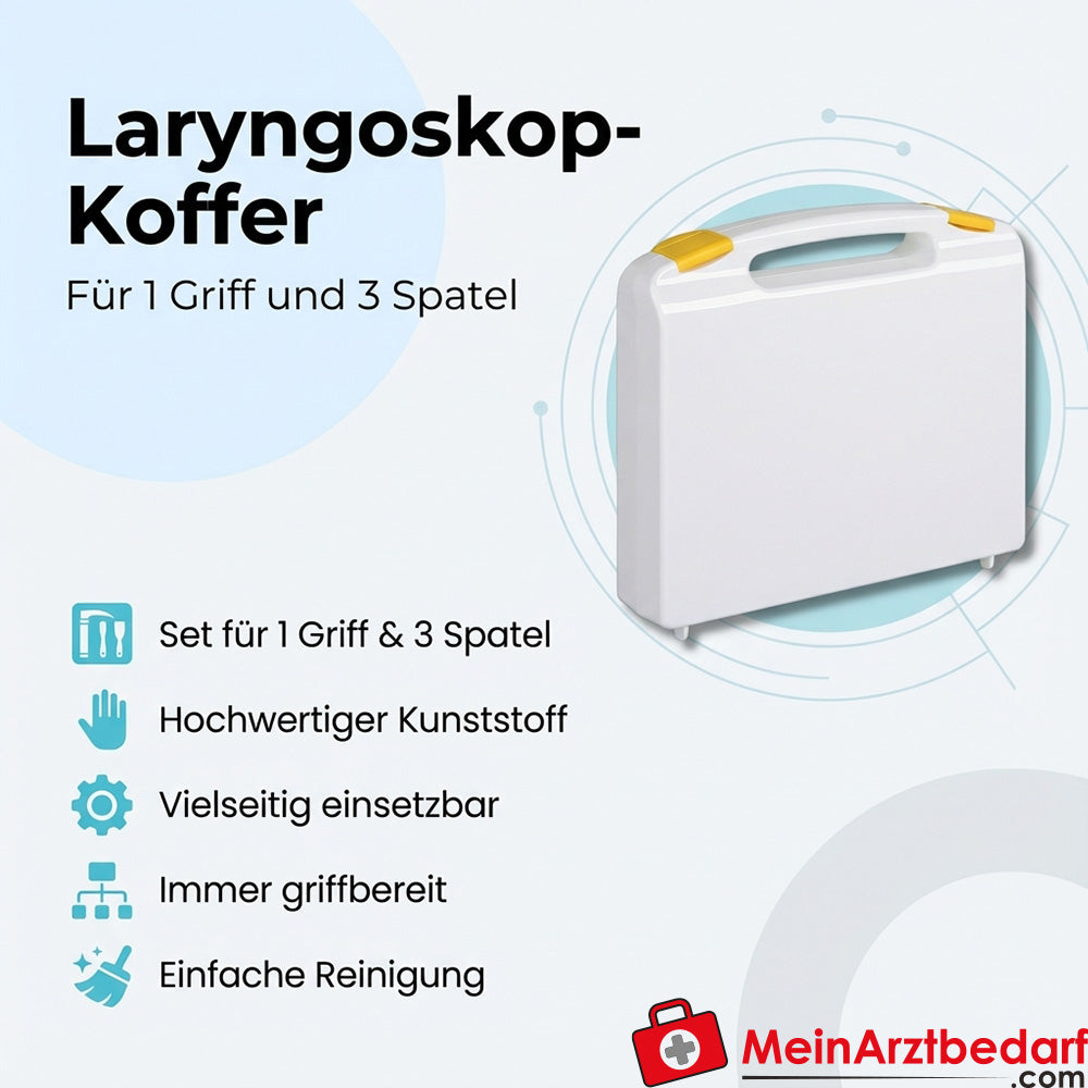 LUXAMED laryngoscope case for 1 handle + 3 blades