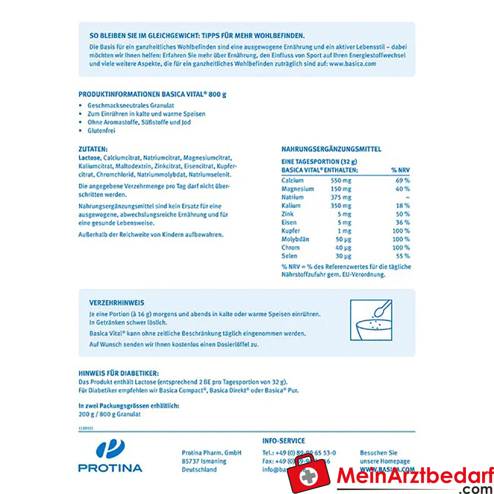 Basica Vital®, 800g.