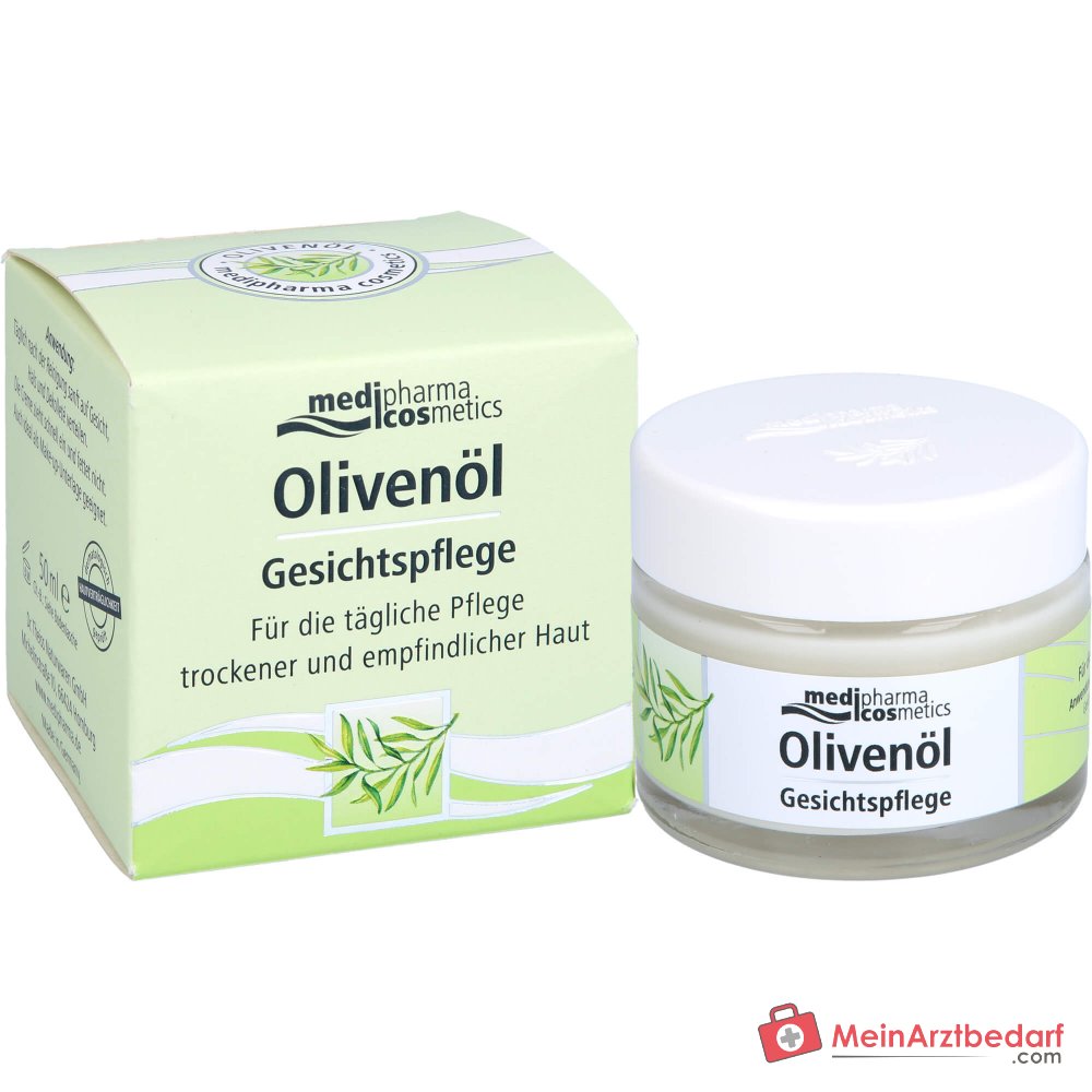 medipharma cosmetics Crème de soins pour le visage à l'huile d'olive, 50 ml
