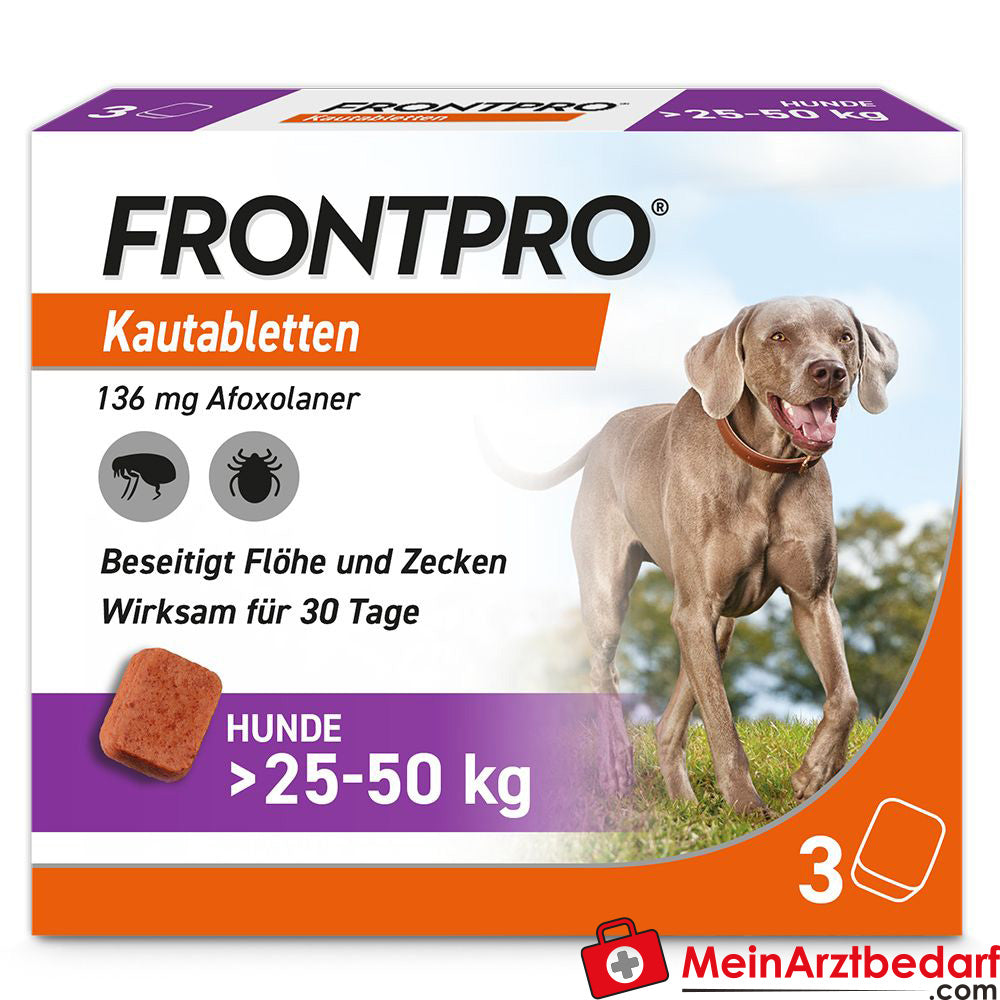Frontpro 136mg Hund 25-50 3 St.