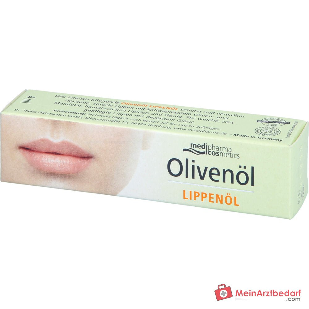 medipharma cosmetics Huile pour lèvres à l'huile d'olive, 4 ml