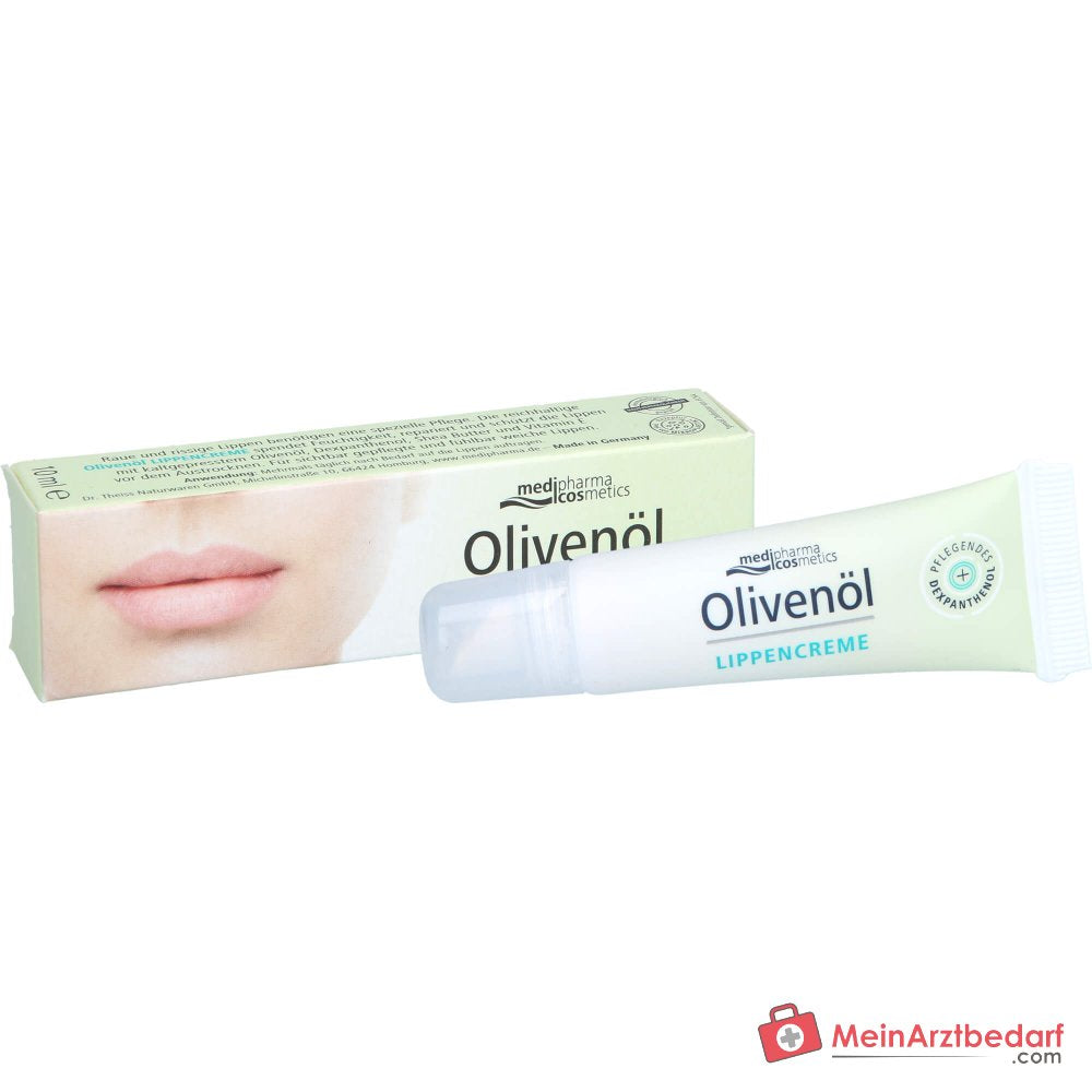 medipharma cosmetics Crema per labbra all'olio d'oliva, 10 ml