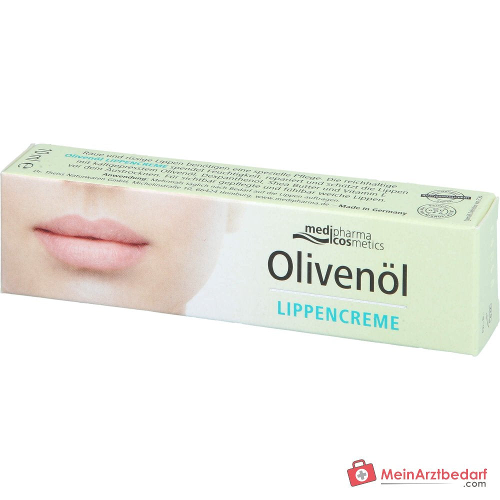 medipharma cosmetics Crema per labbra all'olio d'oliva, 10 ml