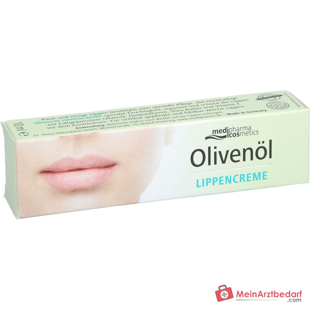 medipharma cosmetics Crema per labbra all'olio d'oliva, 10 ml