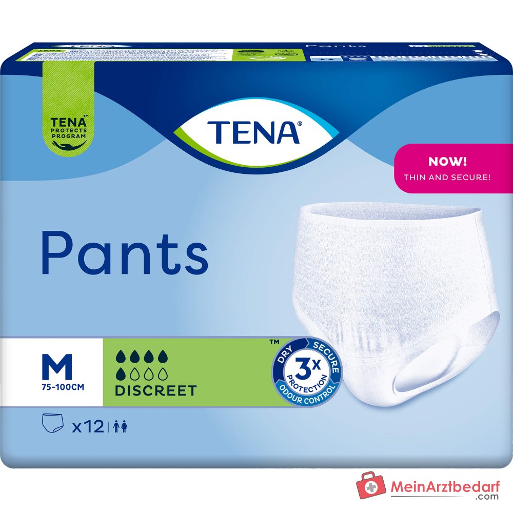 TENA Pants Discreet wegwerpbroekje maat M voor matige blaaszwakte
