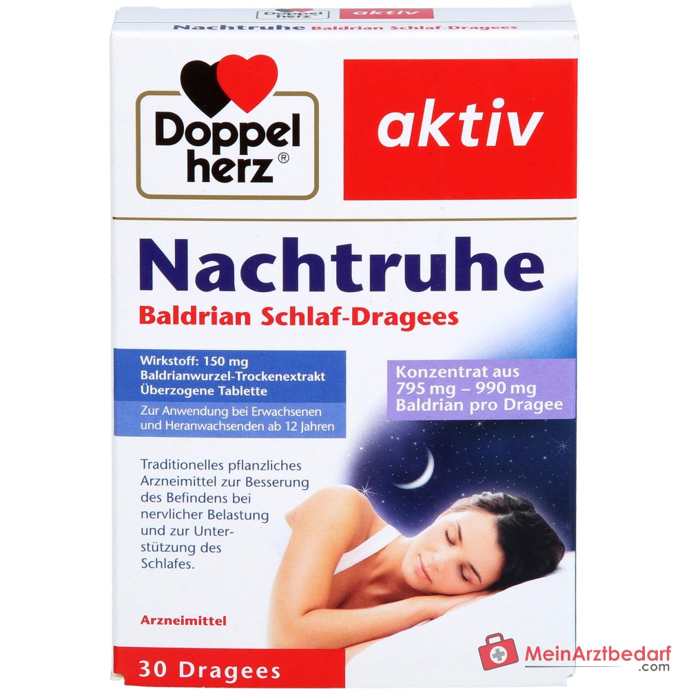 Doppelherz Nachtruhe Valeriana 150 mg estratto secco di valeriana compresse rivestite 30 pezzi