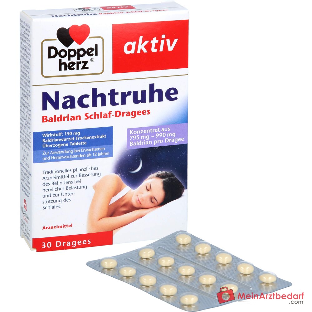 Doppelherz Nachtruhe Valeriana 150 mg estratto secco di valeriana compresse rivestite 30 pezzi