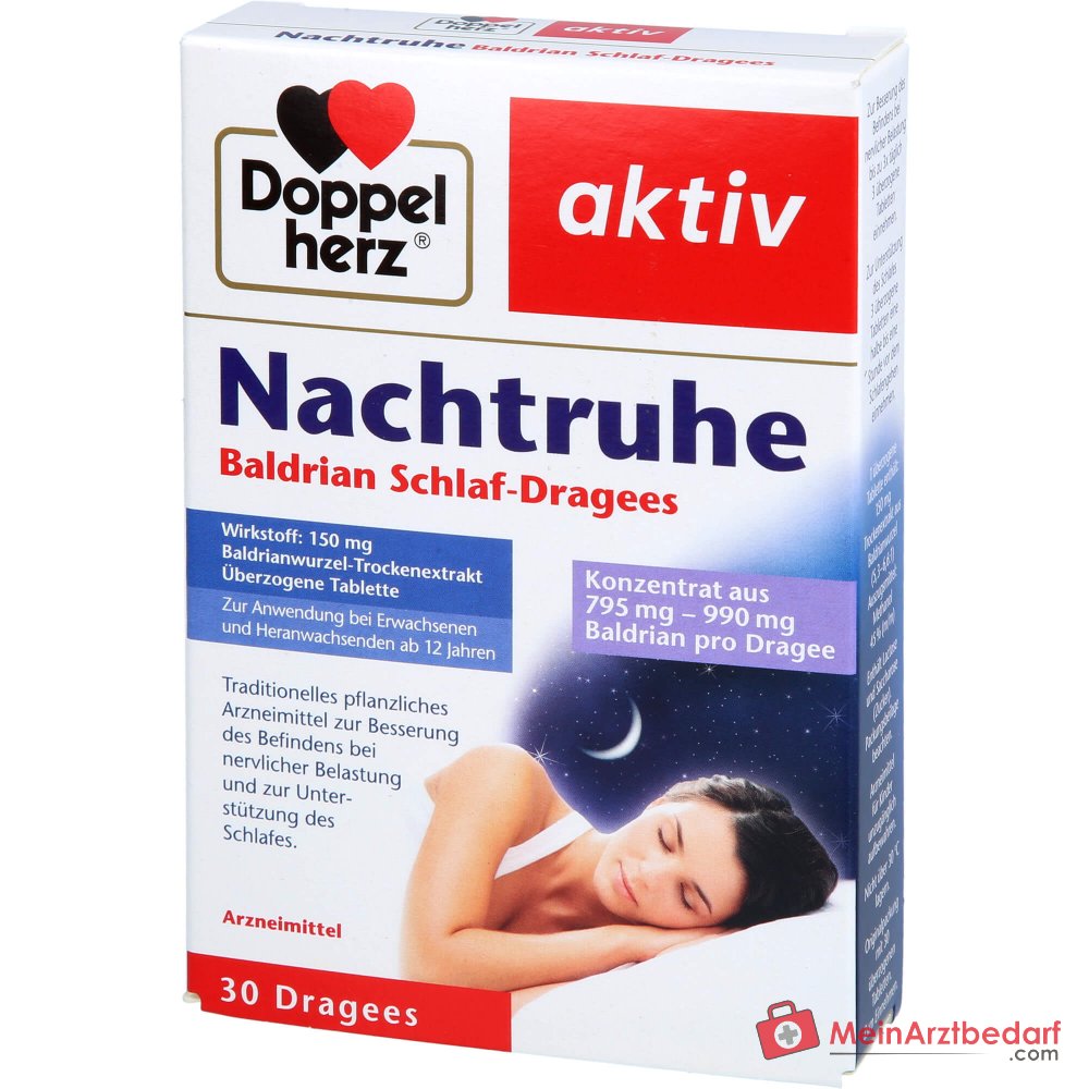 Doppelherz Nachtruhe Valeriana 150 mg estratto secco di valeriana compresse rivestite 30 pezzi