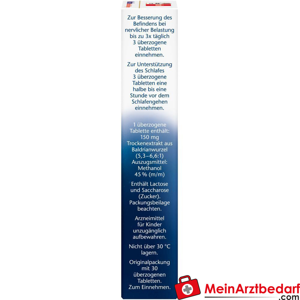 Doppelherz Nachtruhe Baldrian Schlaf-Dragees.