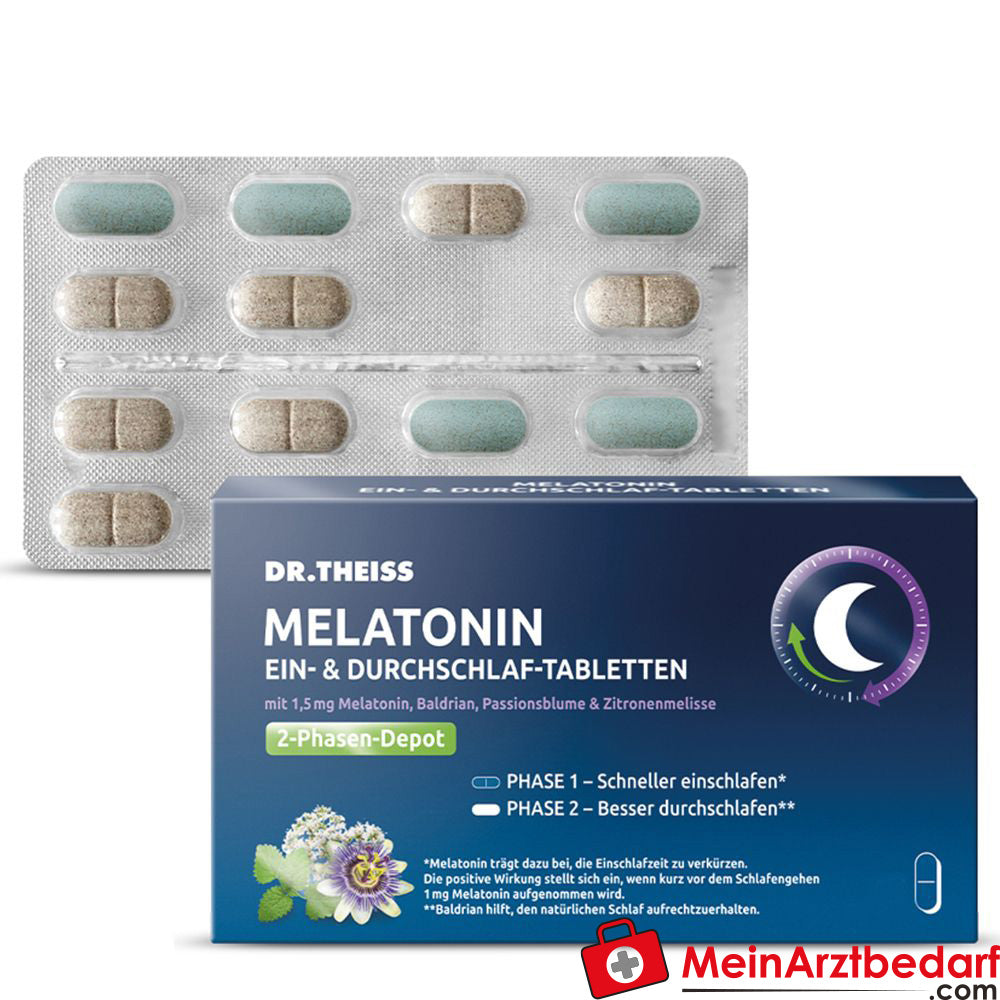 DR. THEISS MELATONIN EIN-& DURCHSCHLAF-TABLETTEN.
